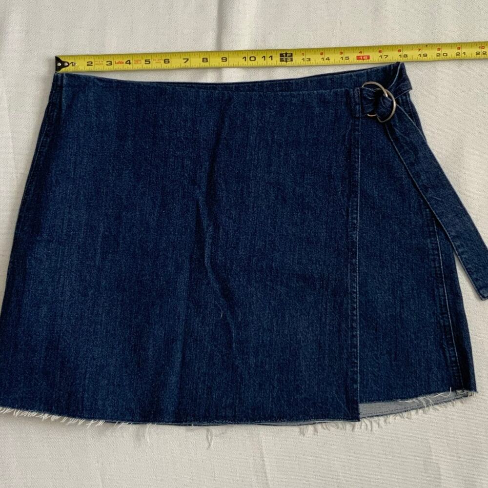 Madewell Raw Hem Wrap Skirt size 14 - Picture 6 of 7